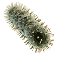 ai generato microbo isolato su trasparente sfondo png