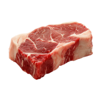 AI generated Raw lamb chop isolated on transparent background png