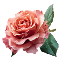 ai gerado rosa flor isolado em transparente fundo png