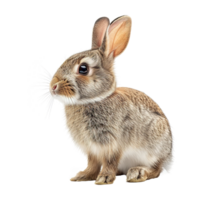 ai généré mignonne lapin isolé sur transparent Contexte png