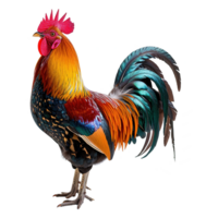 ai generado gallo aislado en transparente antecedentes png