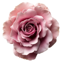 AI generated Beautiful pink rose flower isolated on transparent background png