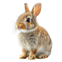 ai généré mignonne lapin isolé sur transparent Contexte png