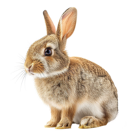 ai généré mignonne lapin isolé sur transparent Contexte png