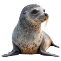 ai gerado foca isolado em transparente fundo png