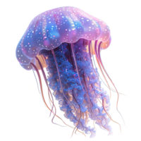 AI generated Jellyfish isolated on transparent background png