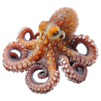 AI generated Octopus isolated on transparent background png