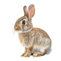 ai généré mignonne lapin isolé sur transparent Contexte png