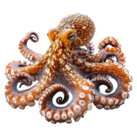 ai gegenereerd Octopus geïsoleerd Aan transparant achtergrond png