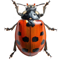 AI generated Ladybug isolated on transparent background png