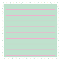 Memo sticky note notepad notebook paper office line planner diary journal sheet page book list business school office sprinkle cream cake png