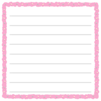 Memo sticky note notepad notebook paper office line planner diary journal sheet page book list business school office sprinkle cream cake png