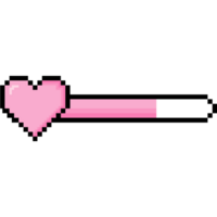 roze hart pixel leven bar spel bloed bar illustratie bedrijf countdown downloaden gereedschap icoon symbool png