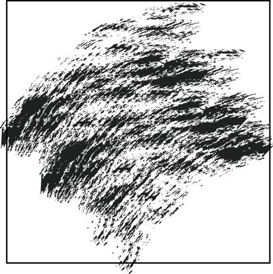 Grunge backgrounds set. Brush black paint ink stroke over square frame.