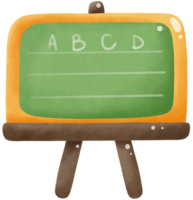 Chalkboard with wooden stand png