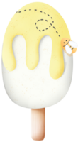 Honey flavored ice cream png