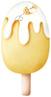 Honey flavored ice cream png