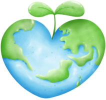 Love earth concept png