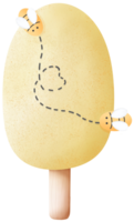 Honey flavored ice cream png