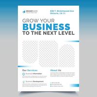 Creative corporate business flyer a4 size template vector