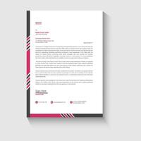 Corporate business letterhead design template vector