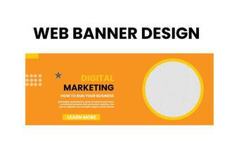 Web banner design vector