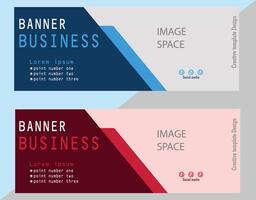 banner business with modern design vector