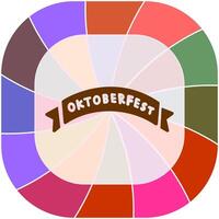 Oktoberfest Banner Vector Icon