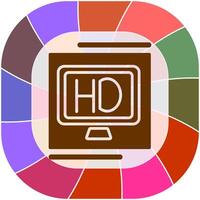 hd calidad vector icono