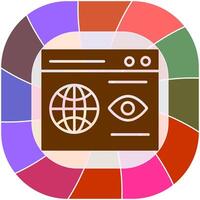 Web Visibility Vector Icon