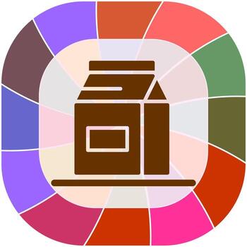 icono de vector de botella de leche