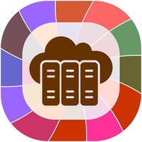 Cloud Library Vector Icon