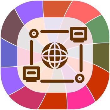 computadora conexión vector icono