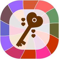 Love Key Vector Icon