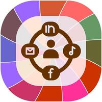 Social Circle Vector Icon