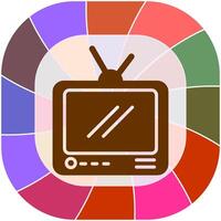 icono de vector de transmisión de televisión