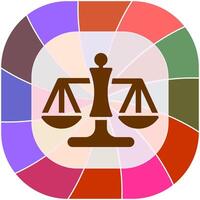 Justice Scale Vector Icon