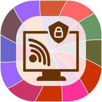 Wifi Security Vector Icon