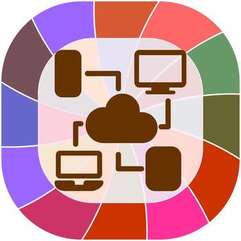 Cloud Computing Vector Icon