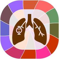 Lung Cancer Vector Icon