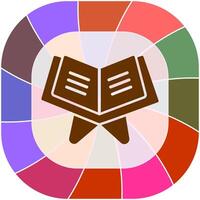 Reading Holy Book Vector Icon