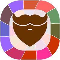 Beard and Moustache I Vector Icon