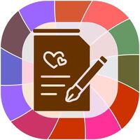 Marriage Contract Vector Icon