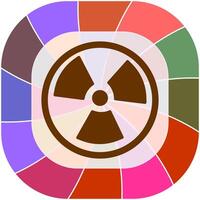 icono de vector nuclear