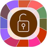 Open Lock II Vector Icon