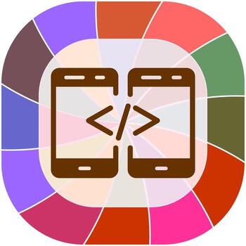 icono de vector de código