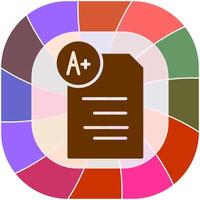 Graded Paper Vector Icon