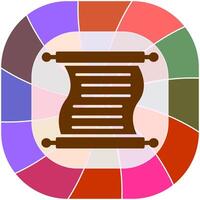 Scroll of Paper Vector Icon