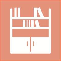 Book Shelf Vector Icon