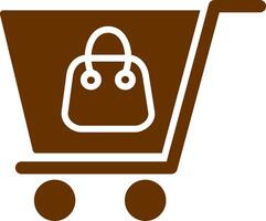 icono de vector de compras